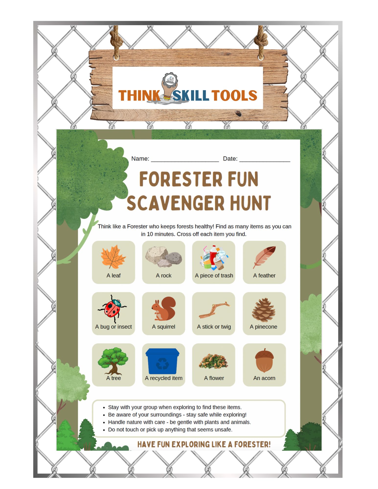 Forester Fun Scavenger Hunt