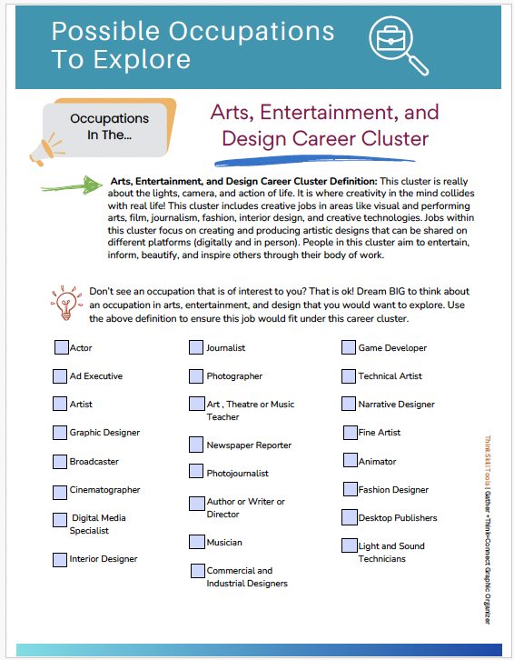 Art Entertainment and Design Career Research and Resume Builder - Image 2