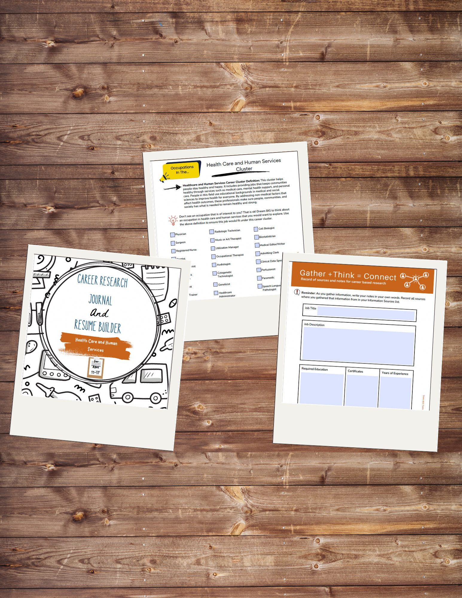 Health and Human Service Career Explore Research and Resume Builder