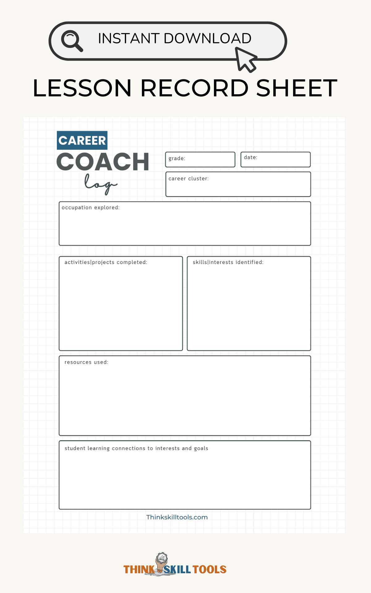 career-education-cte-lesson-log-sheet