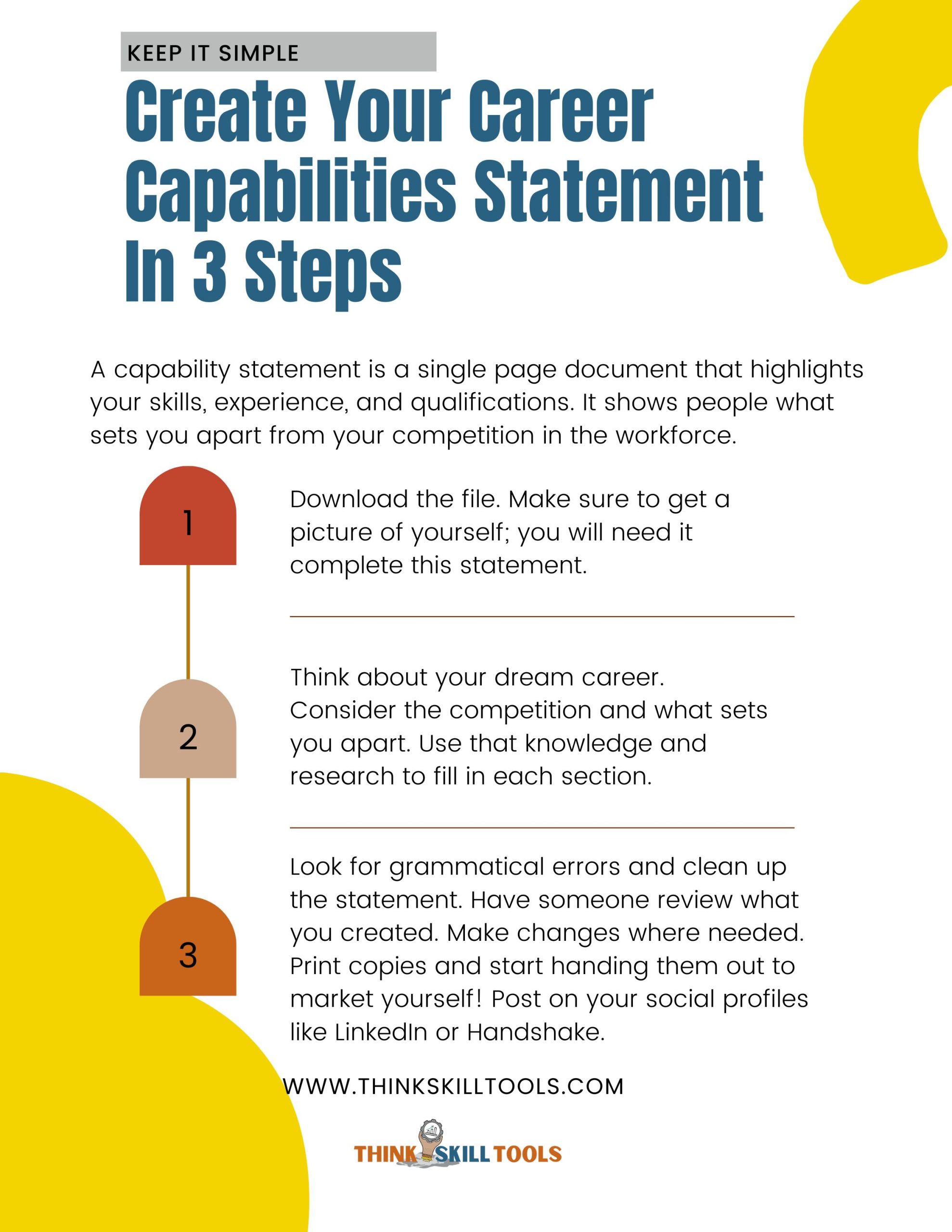 My Career Capabilities Statement Template - Image 2