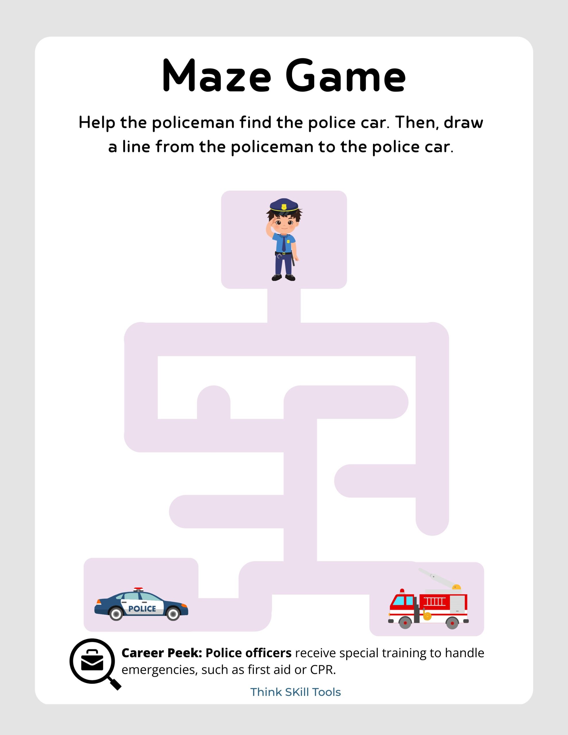 Activity Pack - Community Helpers Maze Challenge - Image 3