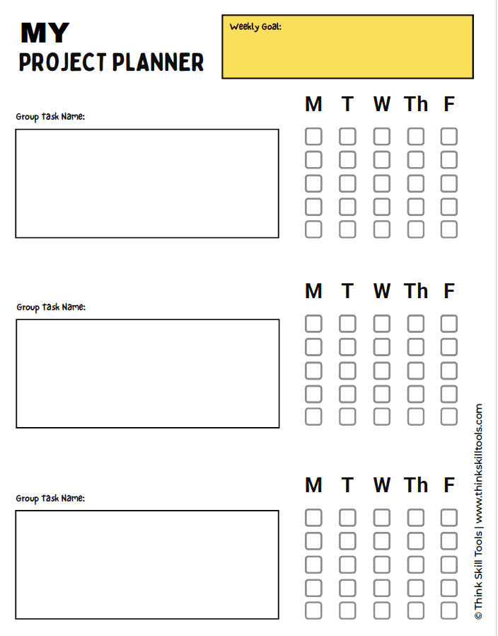 Weekly and Daily Project Planner Template