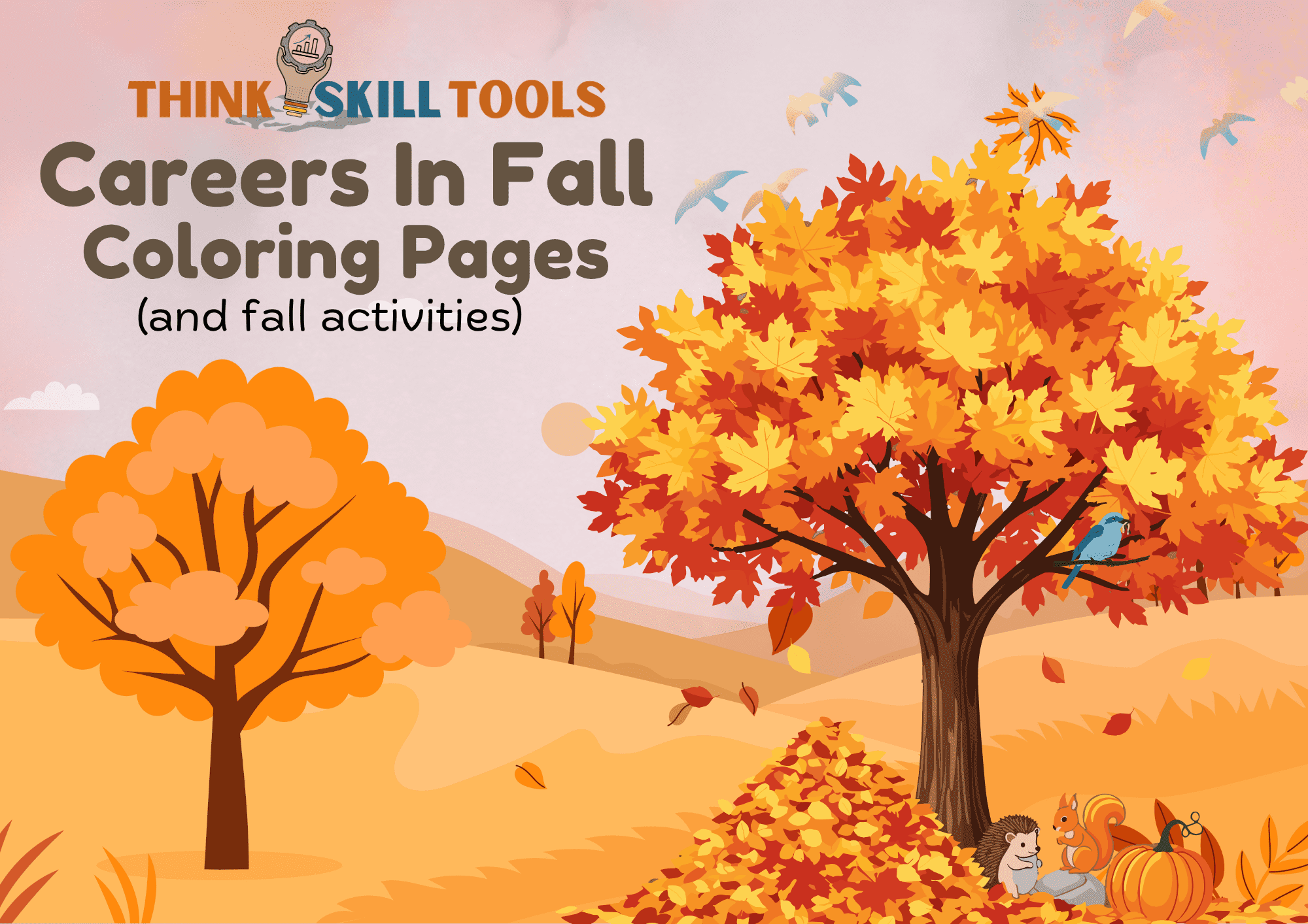 Free Fall Careers Coloring & Activity Pack for K–5